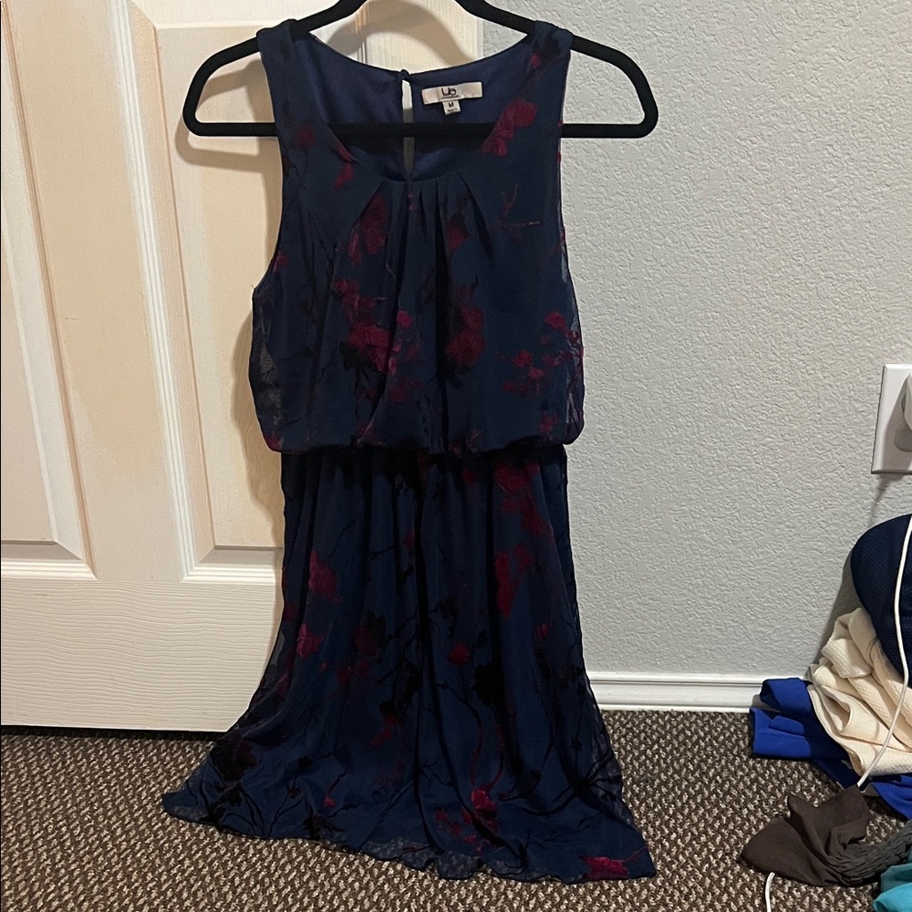 Ya Los Angeles Navy and Red Floral Dress